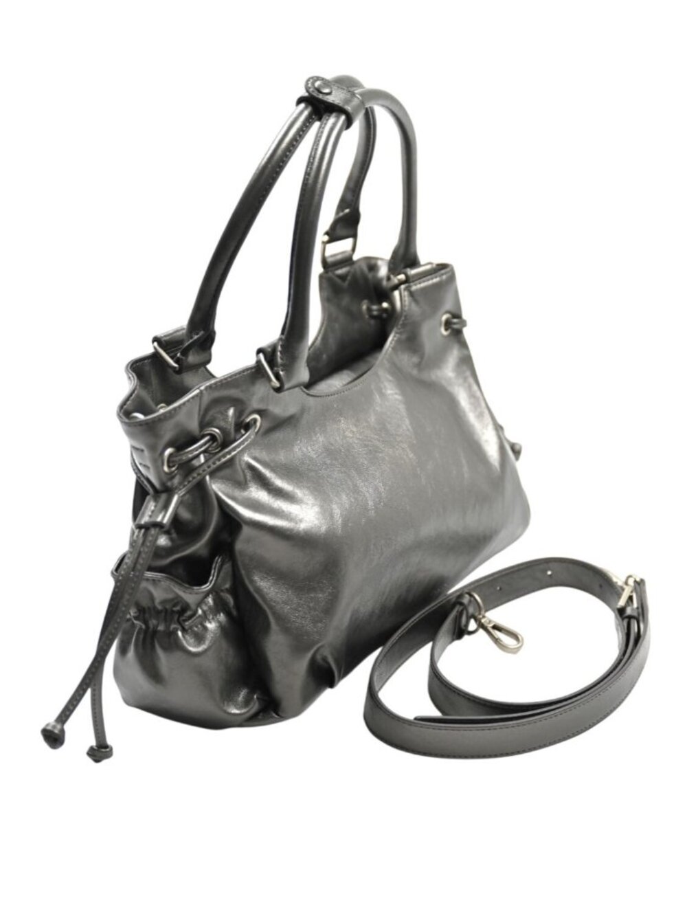 Stand Oil Breezy Bag Mini in Metallic Gray
